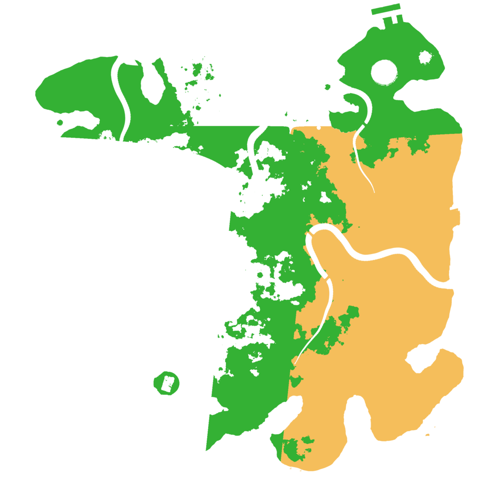 Biome Rust Map: Procedural Map, Size: 3500, Seed: 1888566116