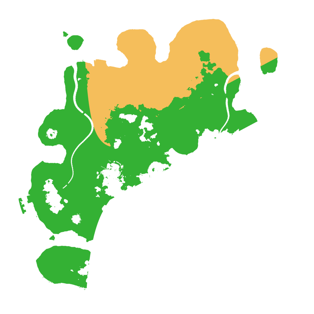 Biome Rust Map: Procedural Map, Size: 3000, Seed: 1623395