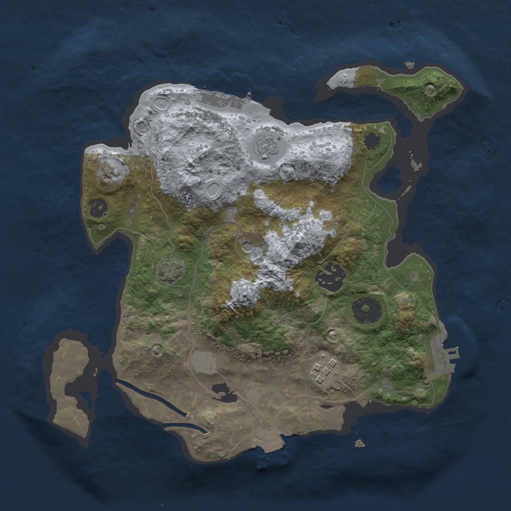 Rust Map: Procedural Map, Size: 2712, Seed: 155814121, 10 Monuments