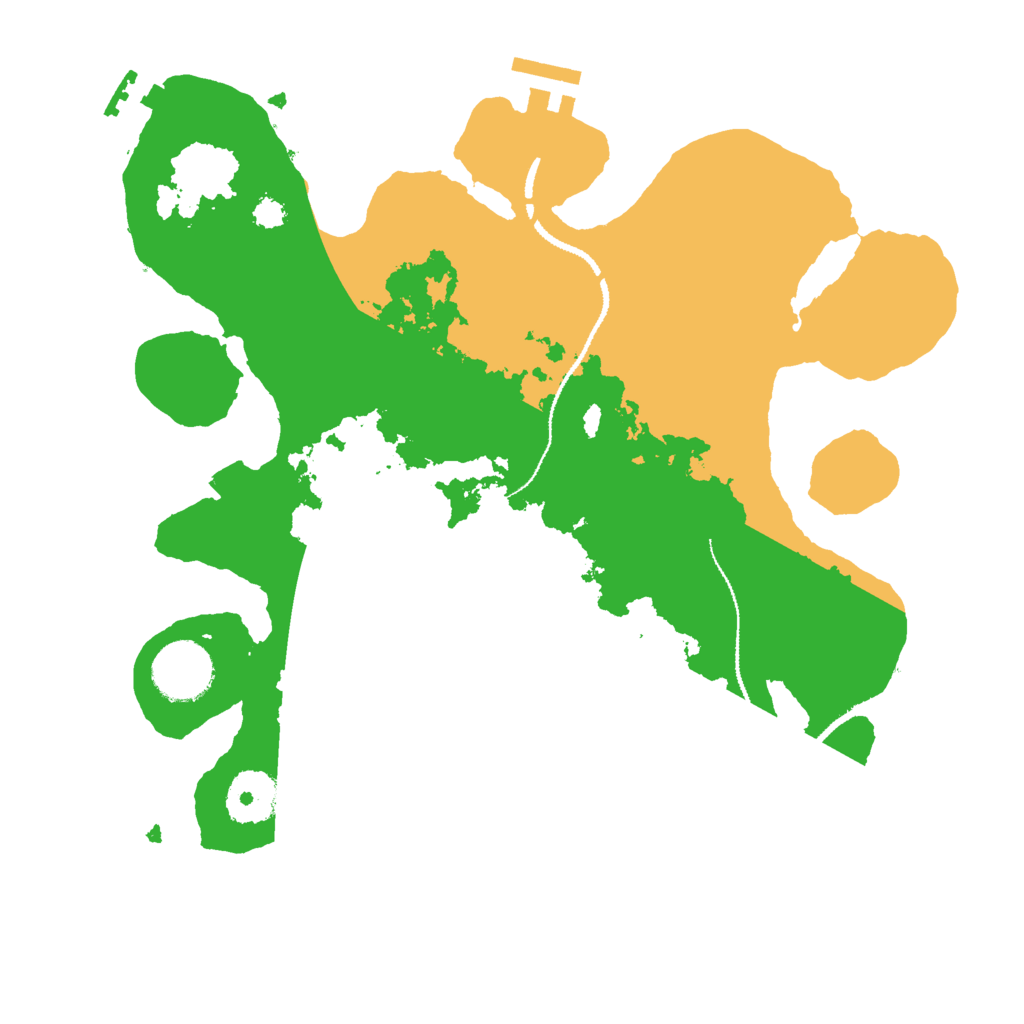 Biome Rust Map: Procedural Map, Size: 3000, Seed: 26128