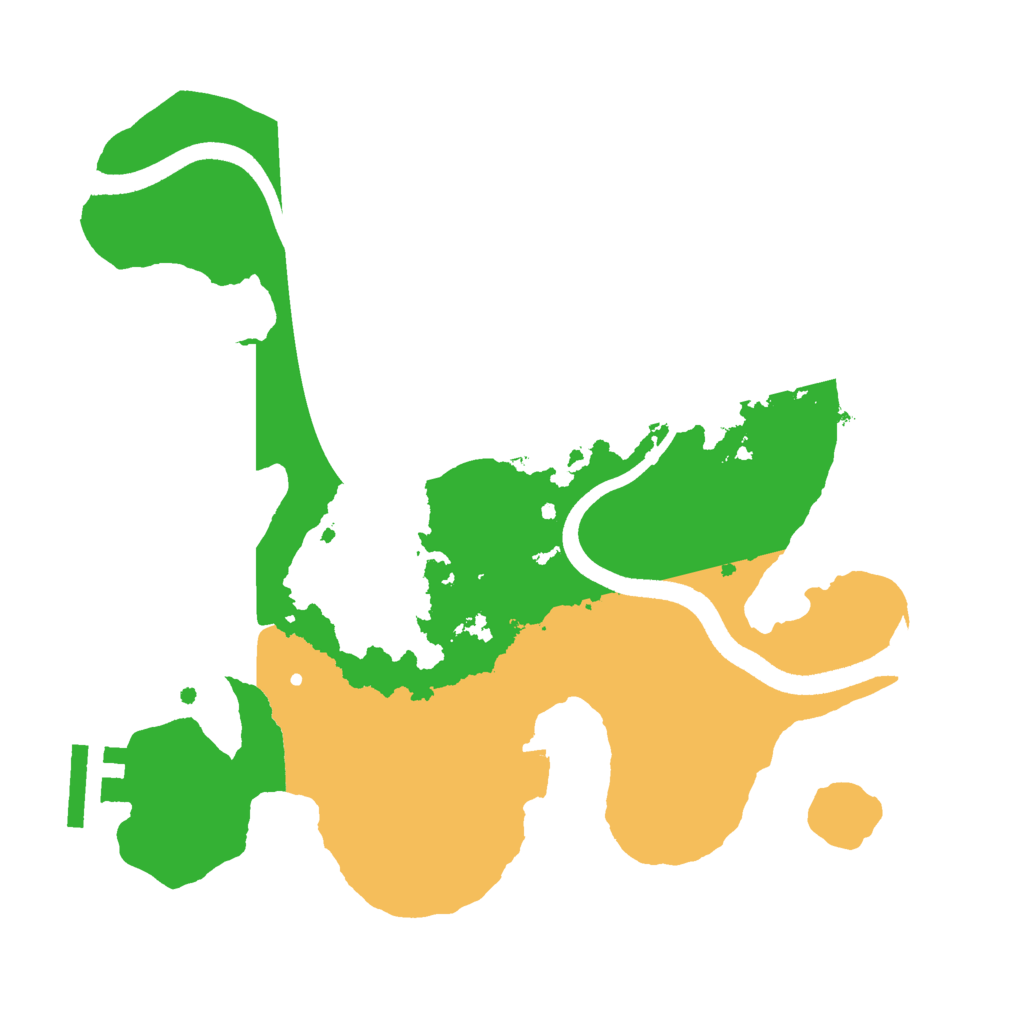 Biome Rust Map: Procedural Map, Size: 2501, Seed: 1