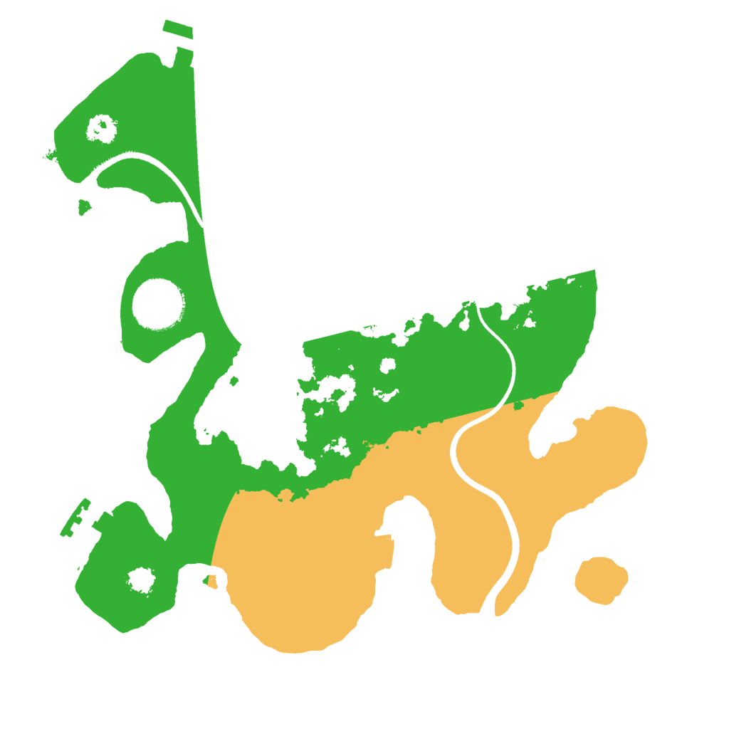 Biome Rust Map: Procedural Map, Size: 2501, Seed: 1