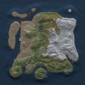 Thumbnail Rust Map: Procedural Map, Size: 3000, Seed: 1151918370, 12 Monuments