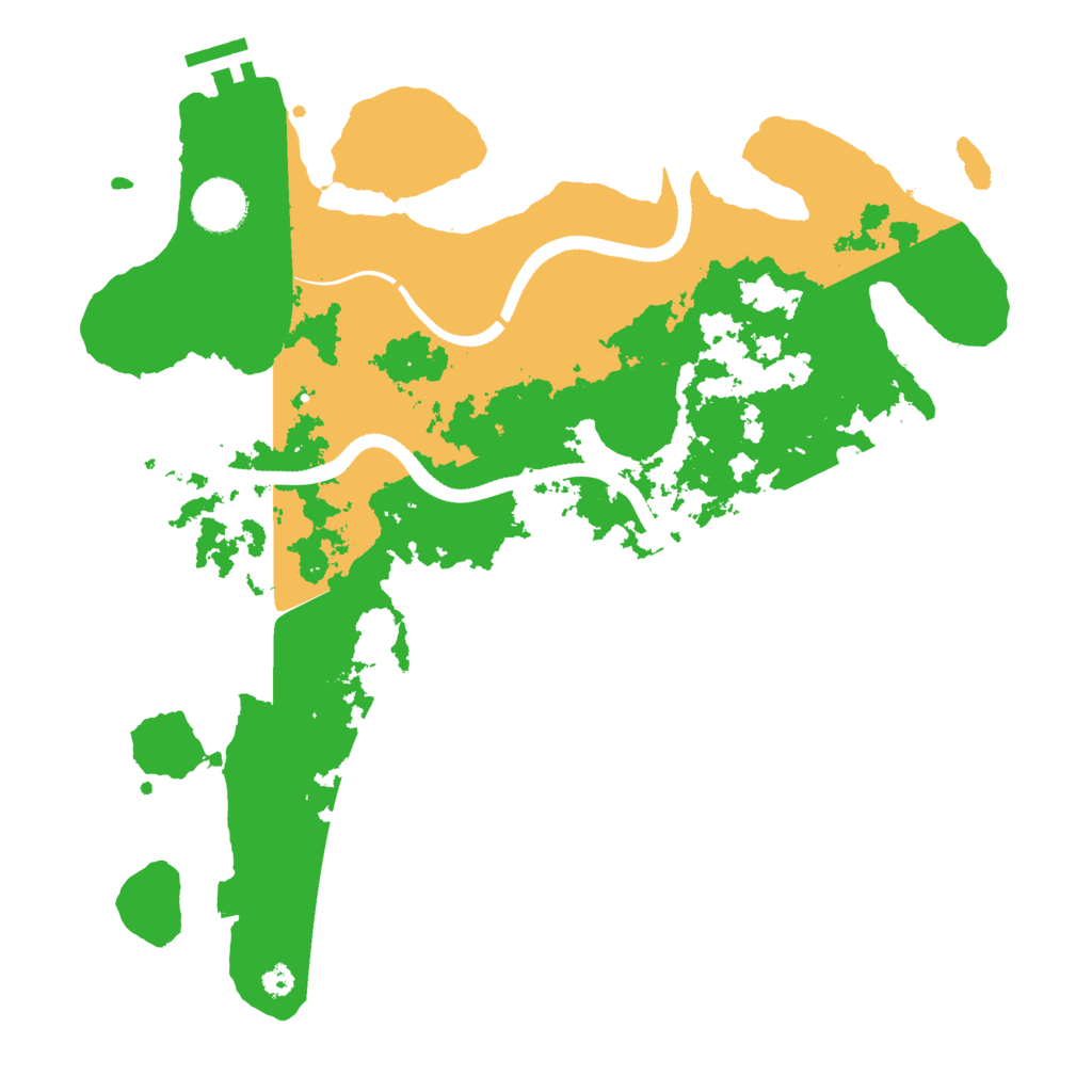 Biome Rust Map: Procedural Map, Size: 3500, Seed: 2945291