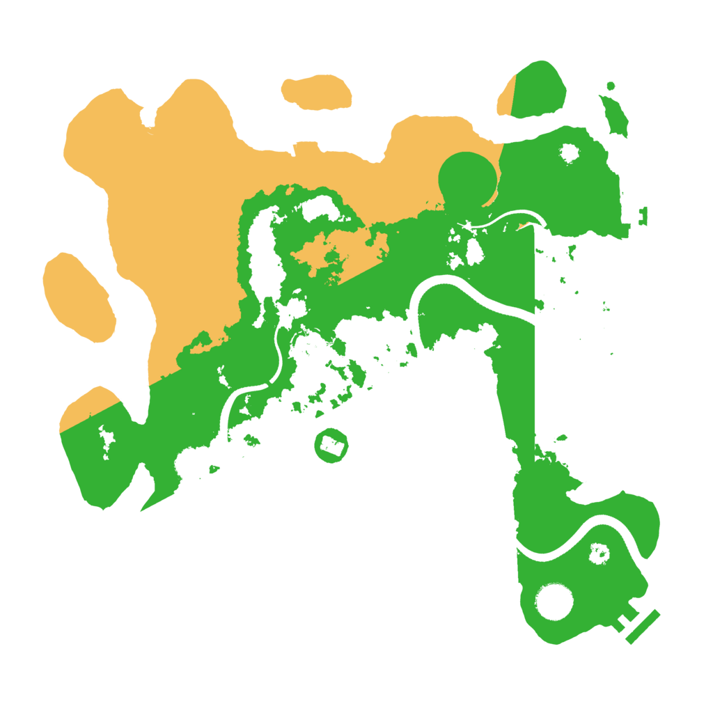 Biome Rust Map: Procedural Map, Size: 3400, Seed: 70699020