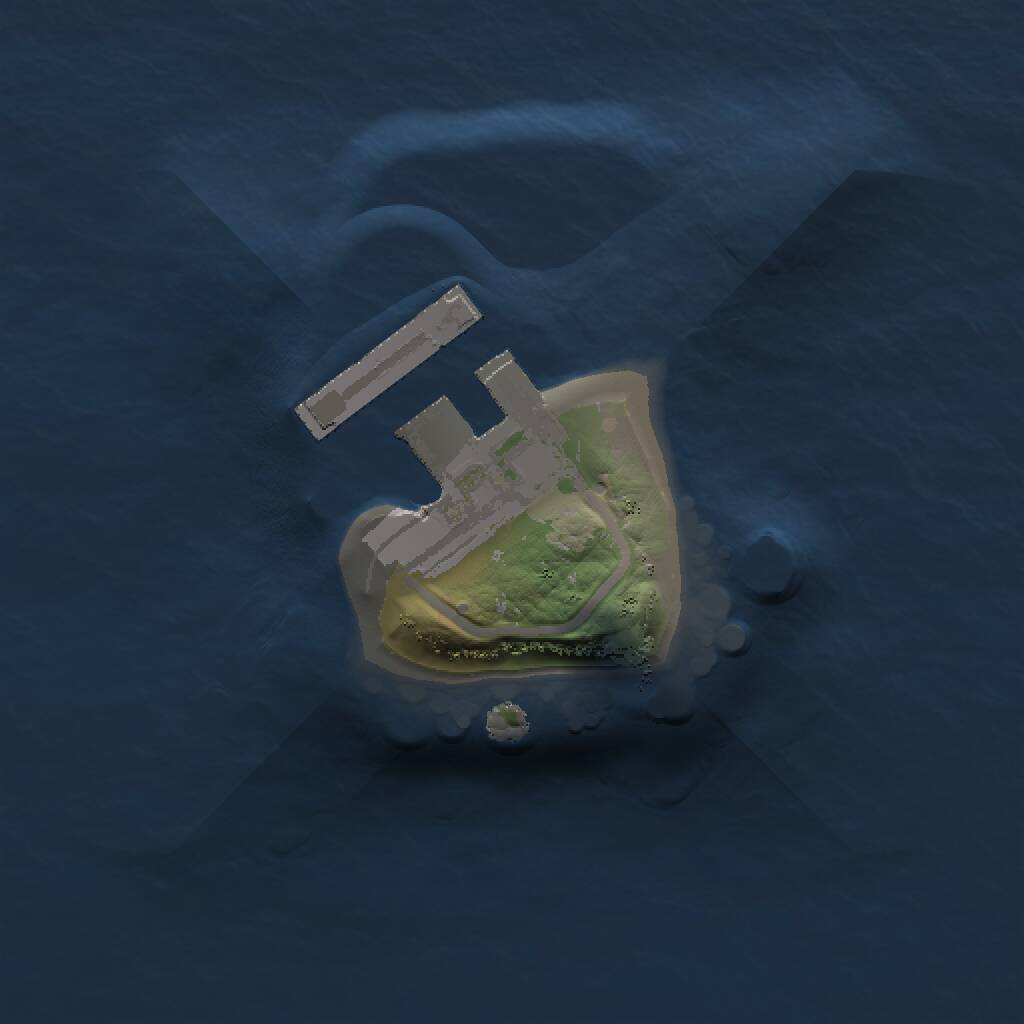 Rust Map: Procedural Map, Size: 1000, Seed: 544452, 2 Monuments