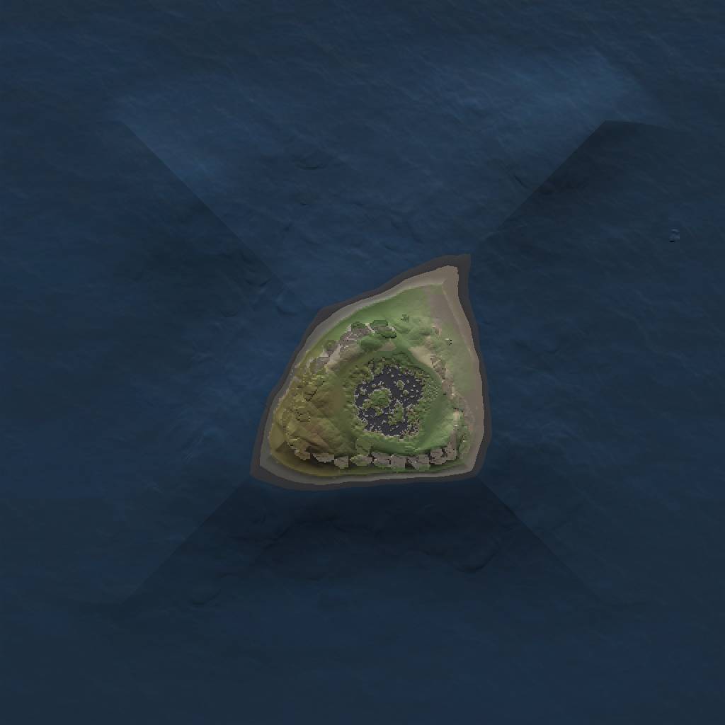 Rust Map: Procedural Map, Size: 1000, Seed: 544452, 3 Monuments