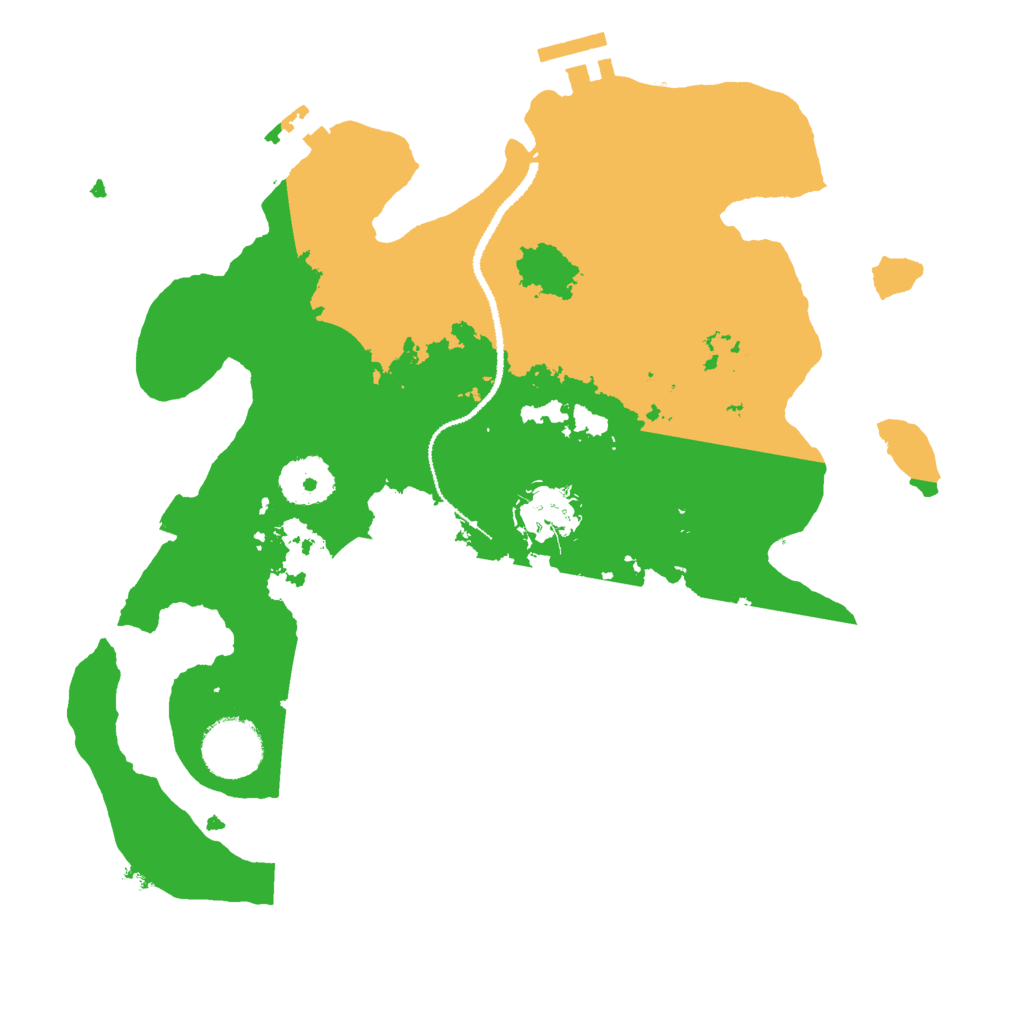 Biome Rust Map: Procedural Map, Size: 3000, Seed: 36888