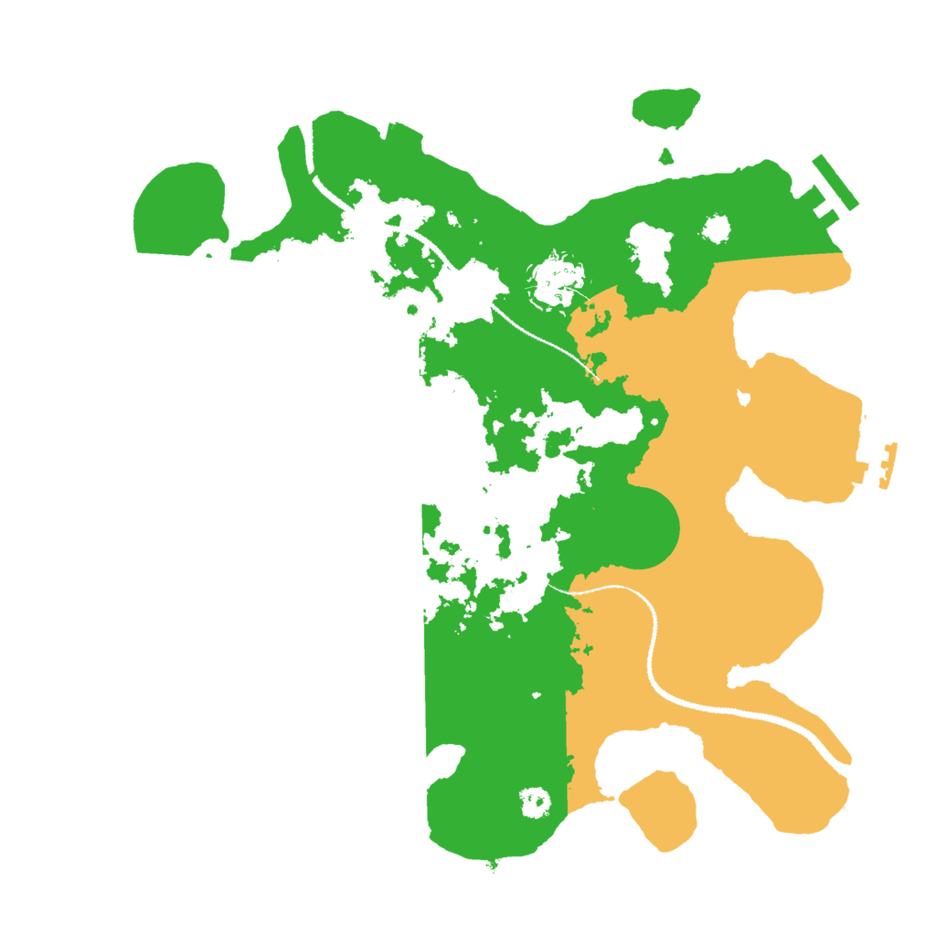 Biome Rust Map: Procedural Map, Size: 3000, Seed: 25721