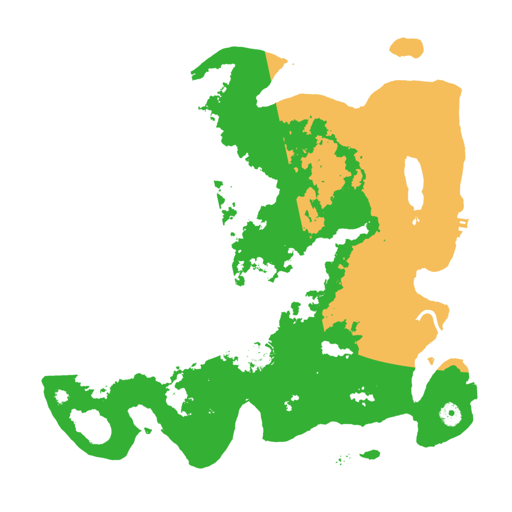Biome Rust Map: Procedural Map, Size: 3500, Seed: 168577858