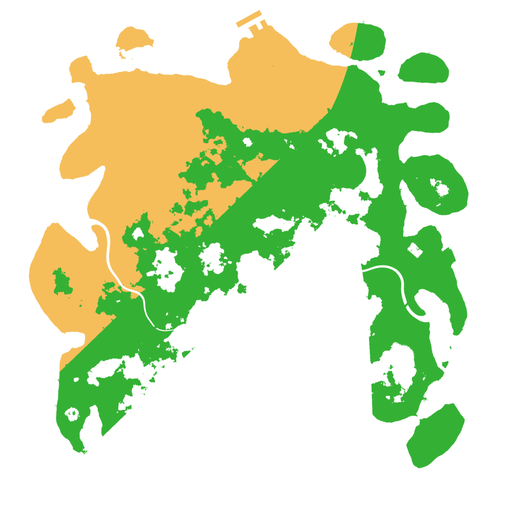 Biome Rust Map: Procedural Map, Size: 3800, Seed: 948269174