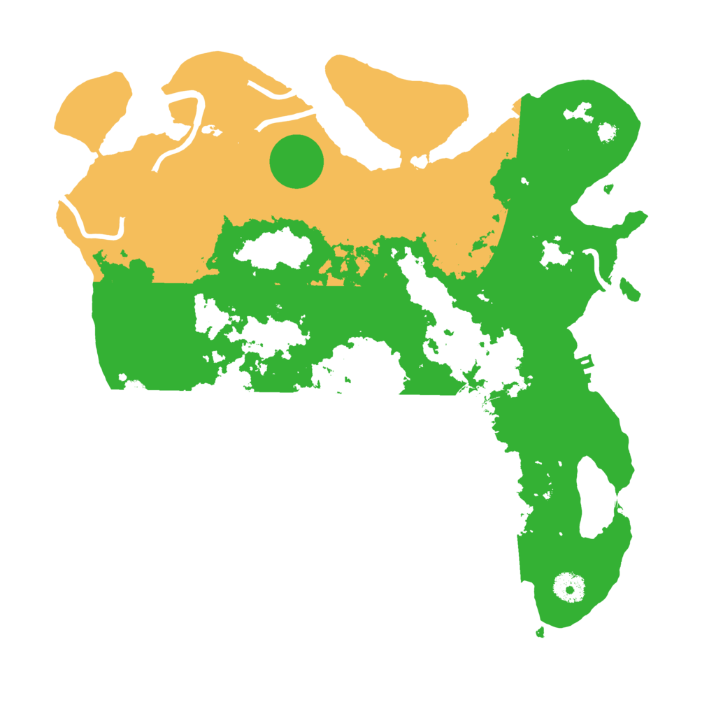 Biome Rust Map: Procedural Map, Size: 3500, Seed: 621341515