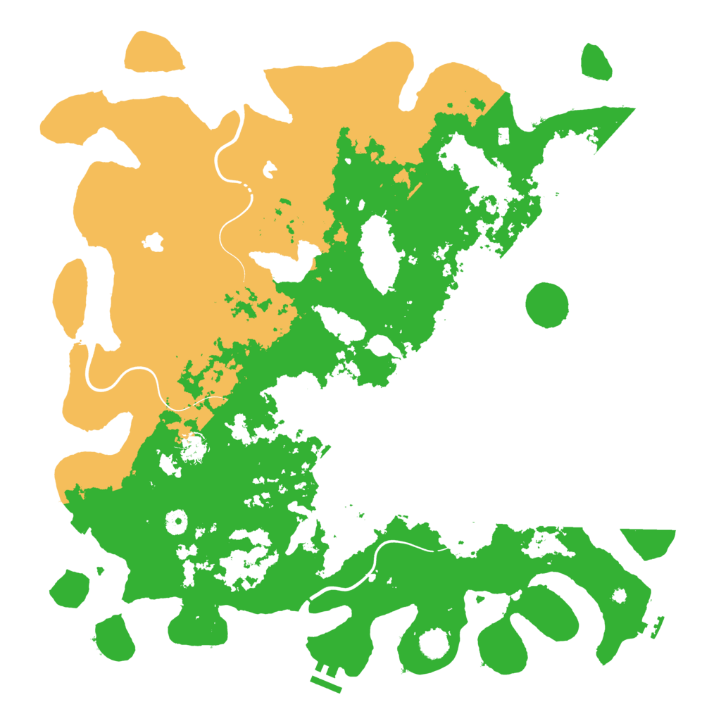 Biome Rust Map: Procedural Map, Size: 4500, Seed: 350601730