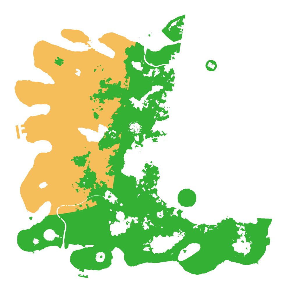 Biome Rust Map: Procedural Map, Size: 4500, Seed: 77550