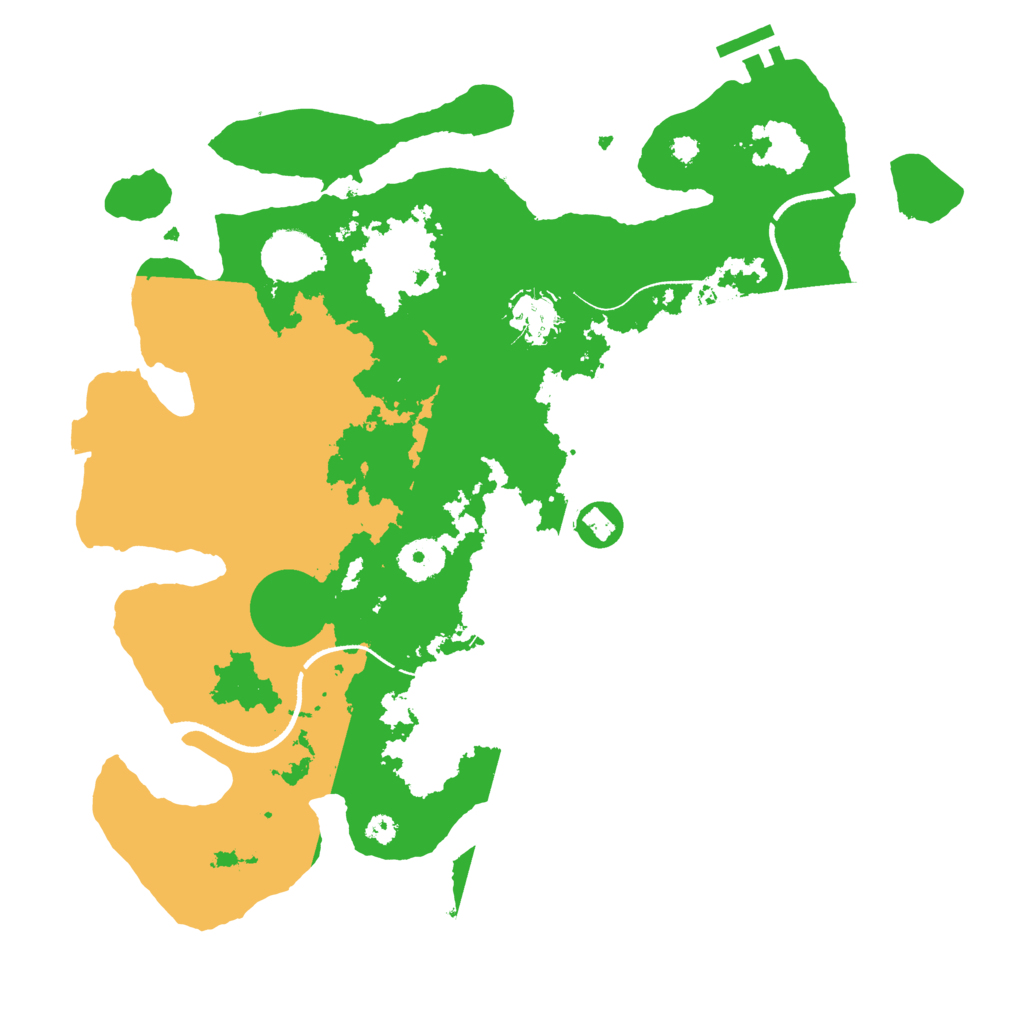 Biome Rust Map: Procedural Map, Size: 3500, Seed: 12638376