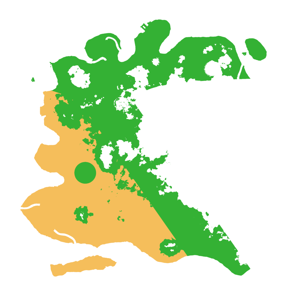 Biome Rust Map: Procedural Map, Size: 3600, Seed: 20446511