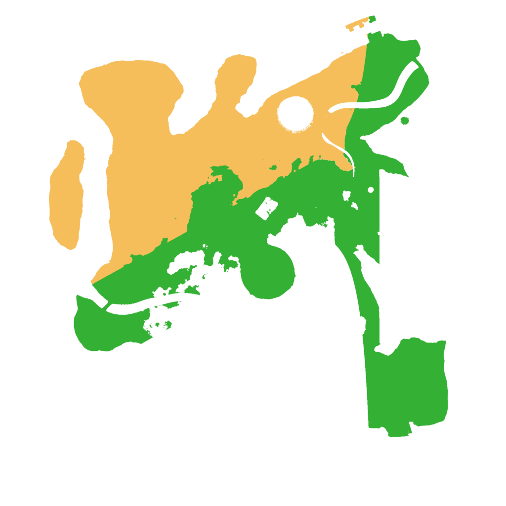 Biome Rust Map: Procedural Map, Size: 2500, Seed: 72700971