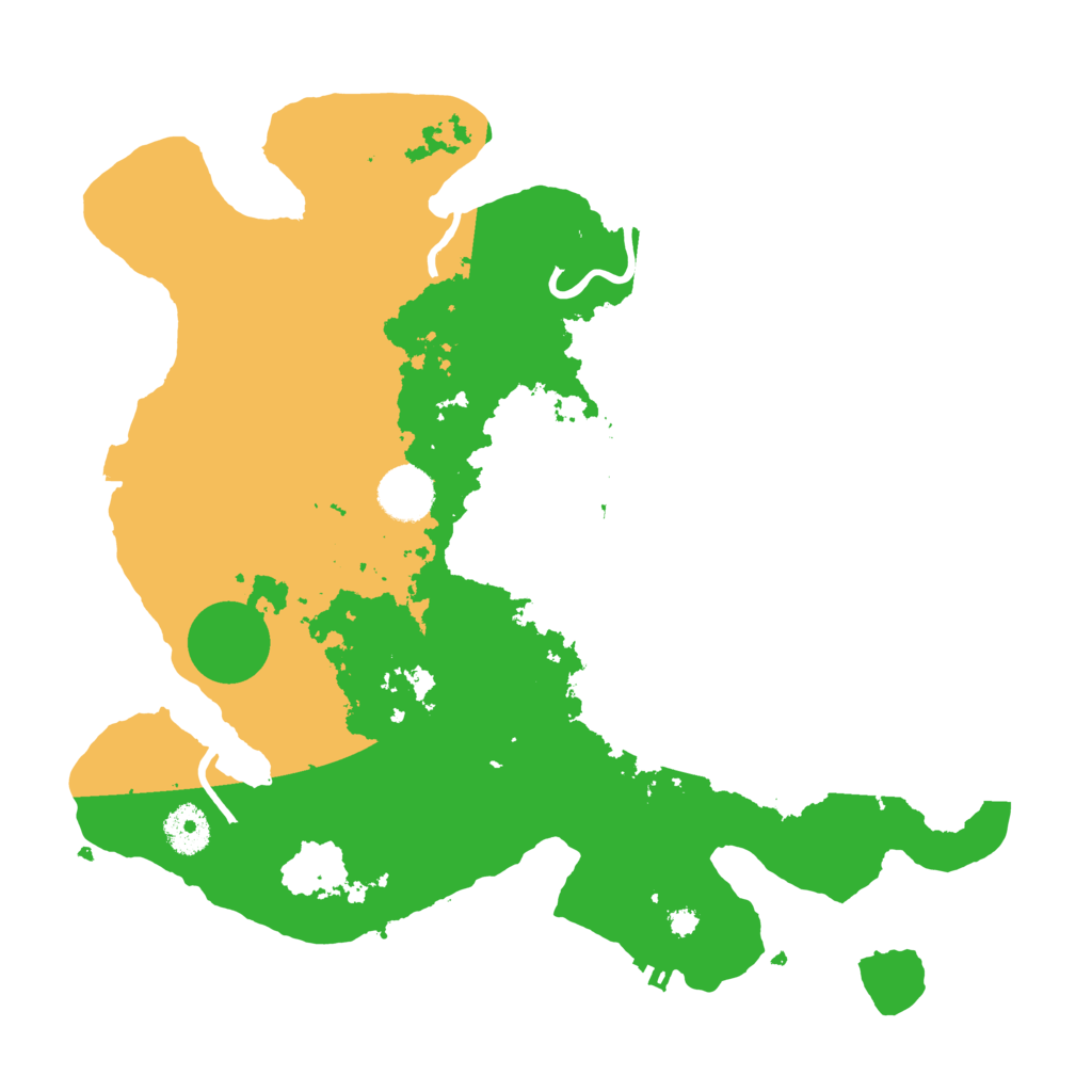 Biome Rust Map: Procedural Map, Size: 3500, Seed: 17434238