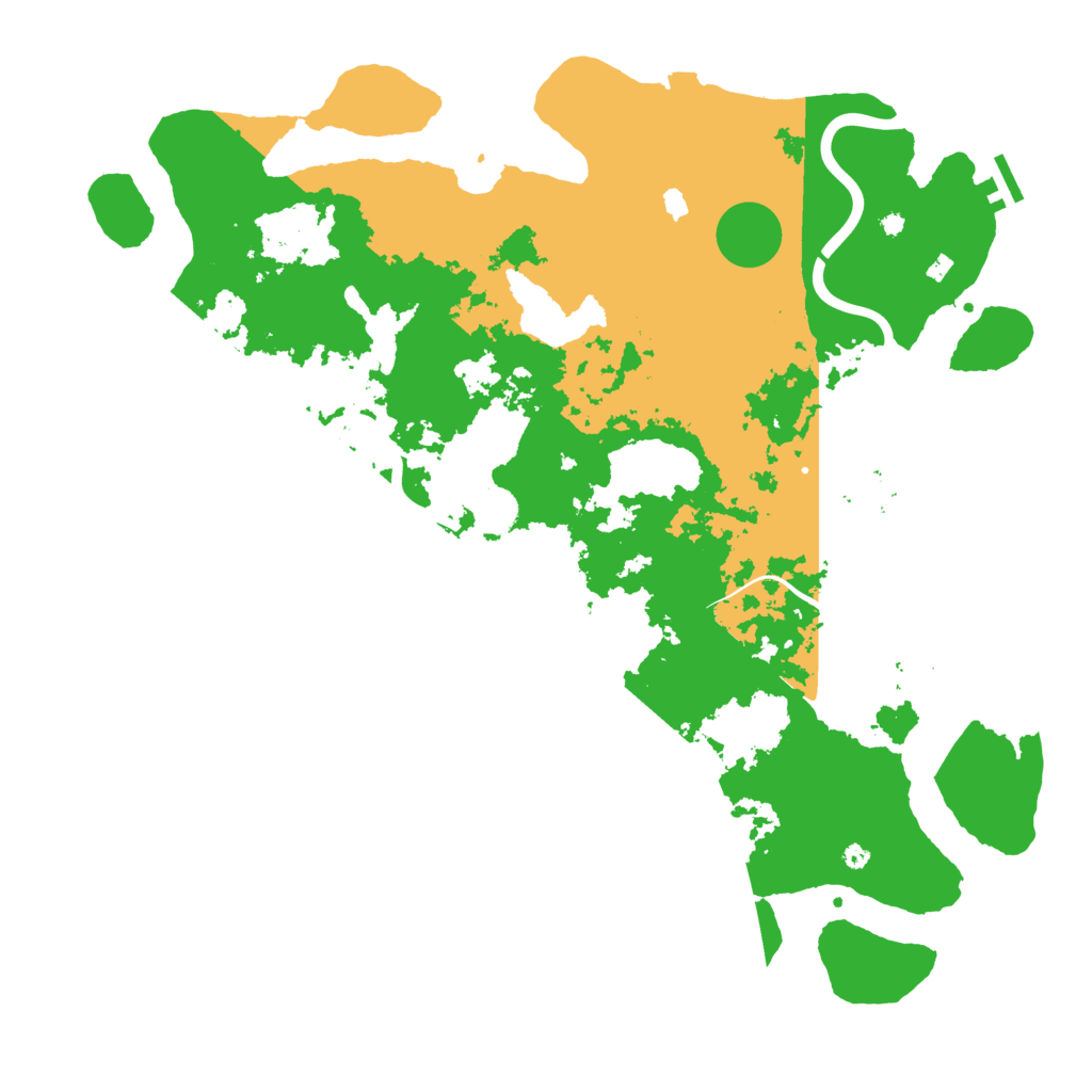 Biome Rust Map: Procedural Map, Size: 4400, Seed: 93812868