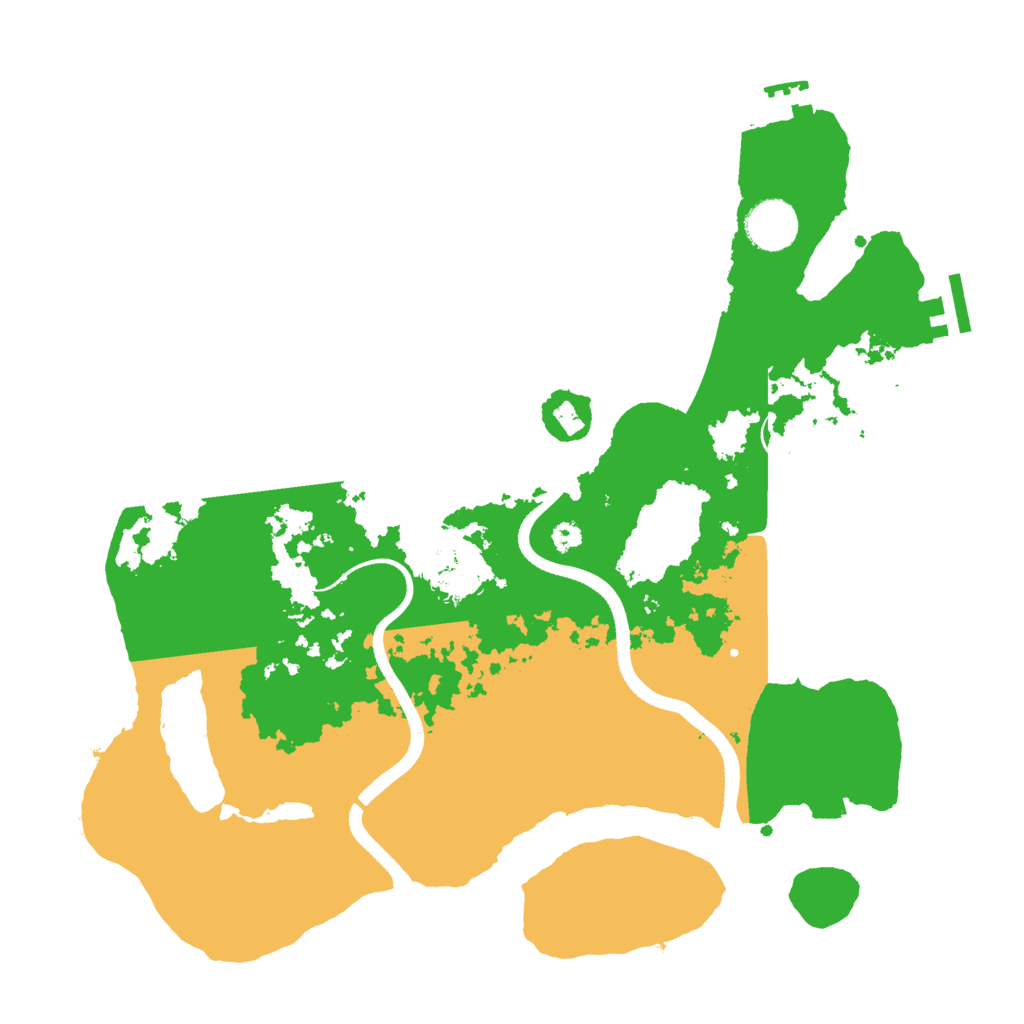 Biome Rust Map: Procedural Map, Size: 3500, Seed: 697526197