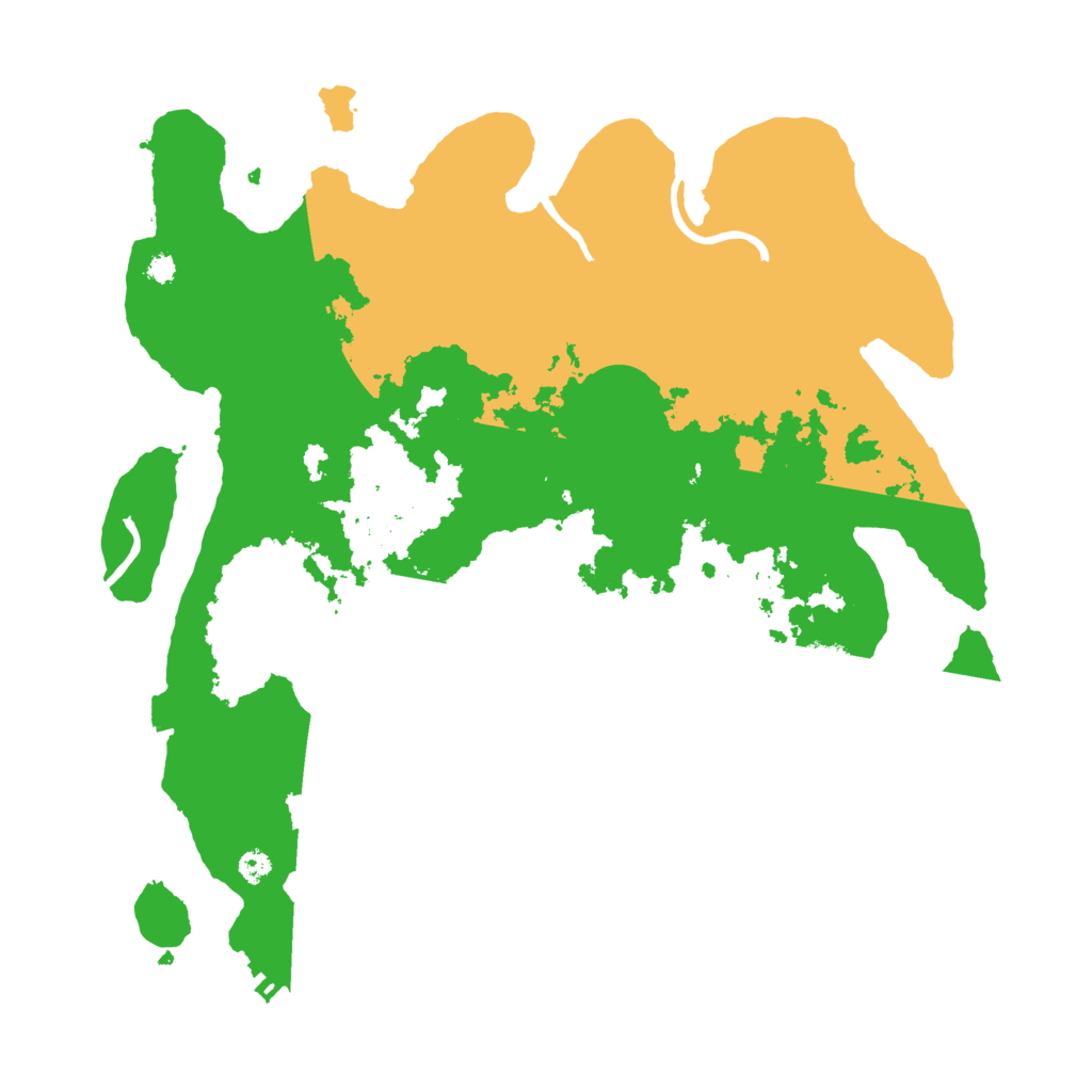 Biome Rust Map: Procedural Map, Size: 3500, Seed: 1030298287