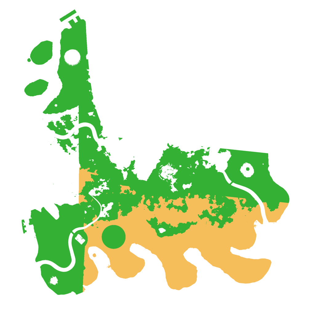 Biome Rust Map: Procedural Map, Size: 3500, Seed: 808259474