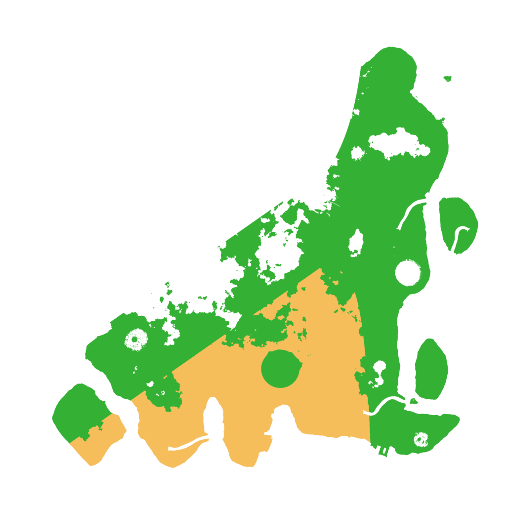 Biome Rust Map: Procedural Map, Size: 3500, Seed: 24158068