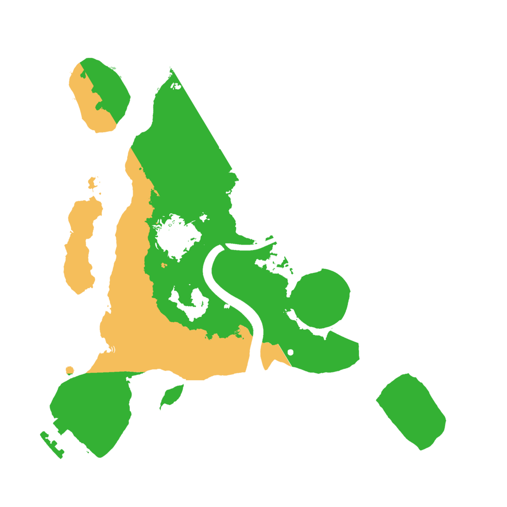 Biome Rust Map: Procedural Map, Size: 2400, Seed: 522098334