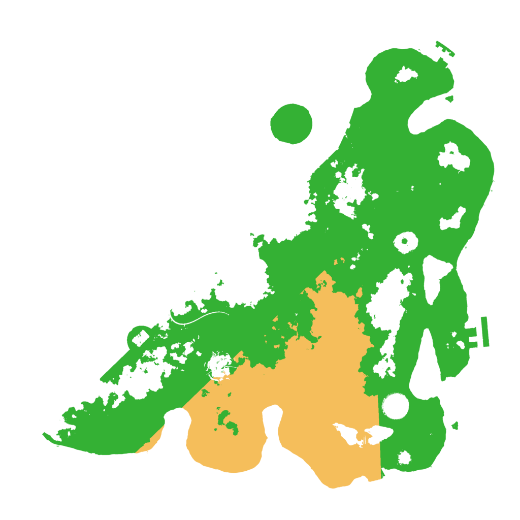 Biome Rust Map: Procedural Map, Size: 3500, Seed: 1239259638