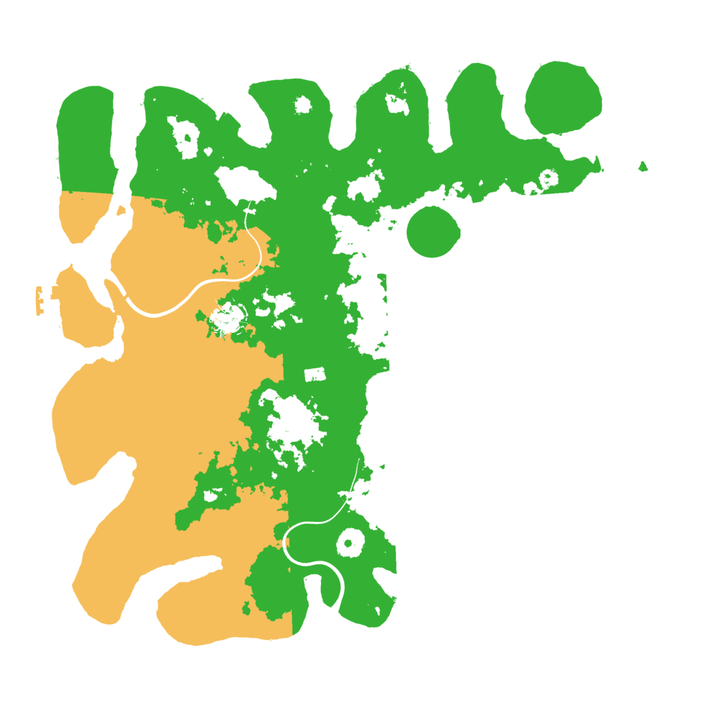 Biome Rust Map: Procedural Map, Size: 3700, Seed: 307829480