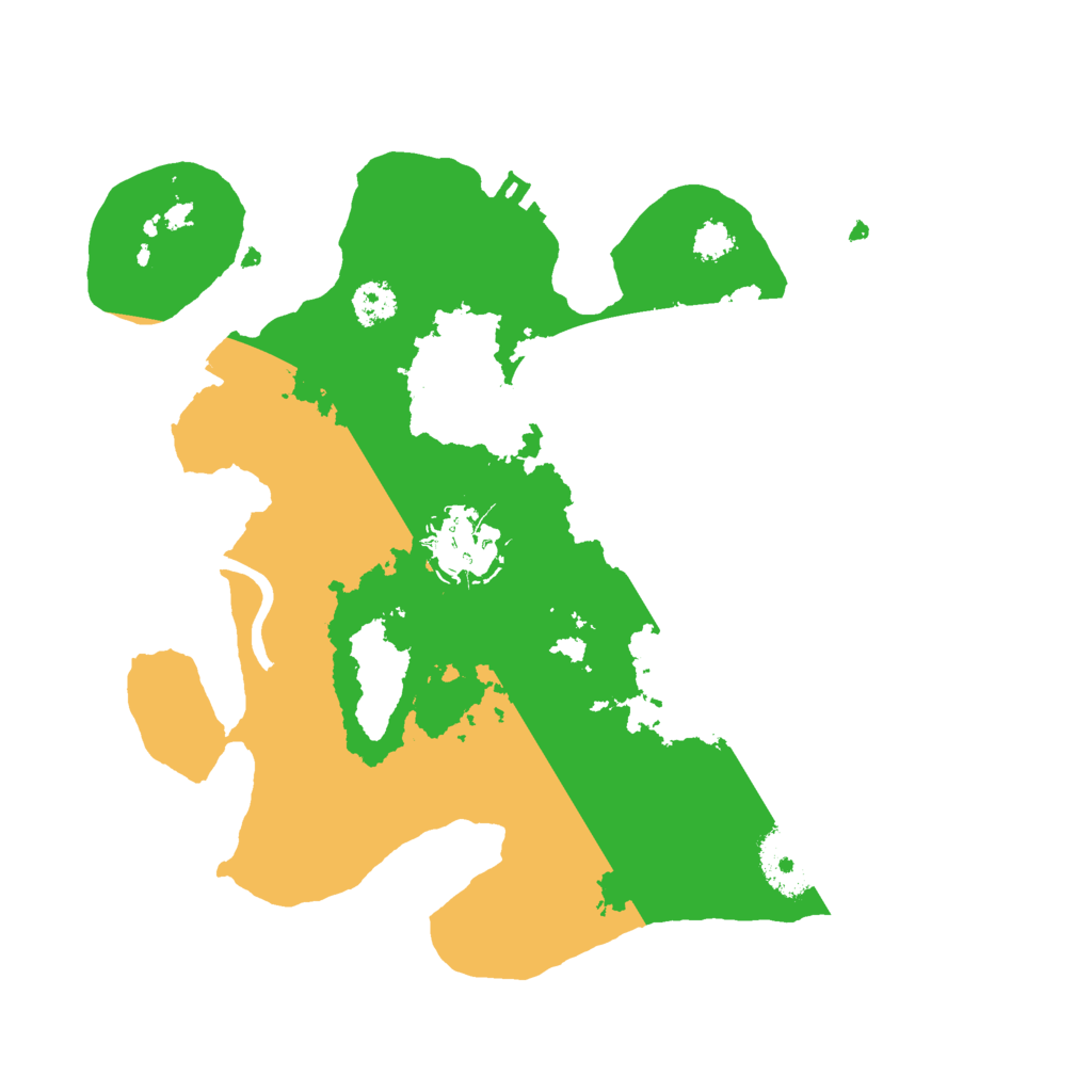 Biome Rust Map: Procedural Map, Size: 2600, Seed: 737159174