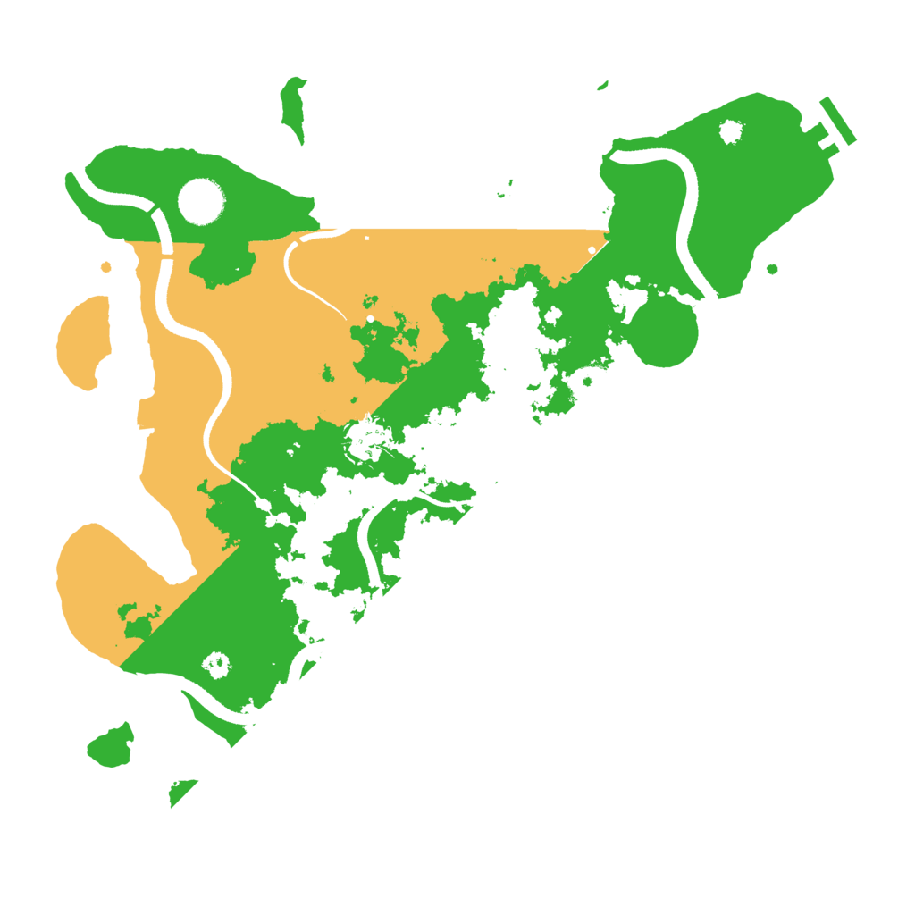 Biome Rust Map: Procedural Map, Size: 3500, Seed: 1038571