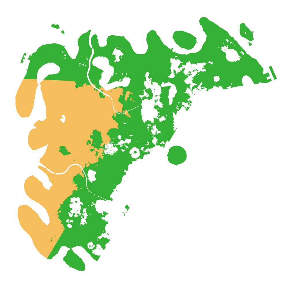 Biome Rust Map: Procedural Map, Size: 4250, Seed: 93578345