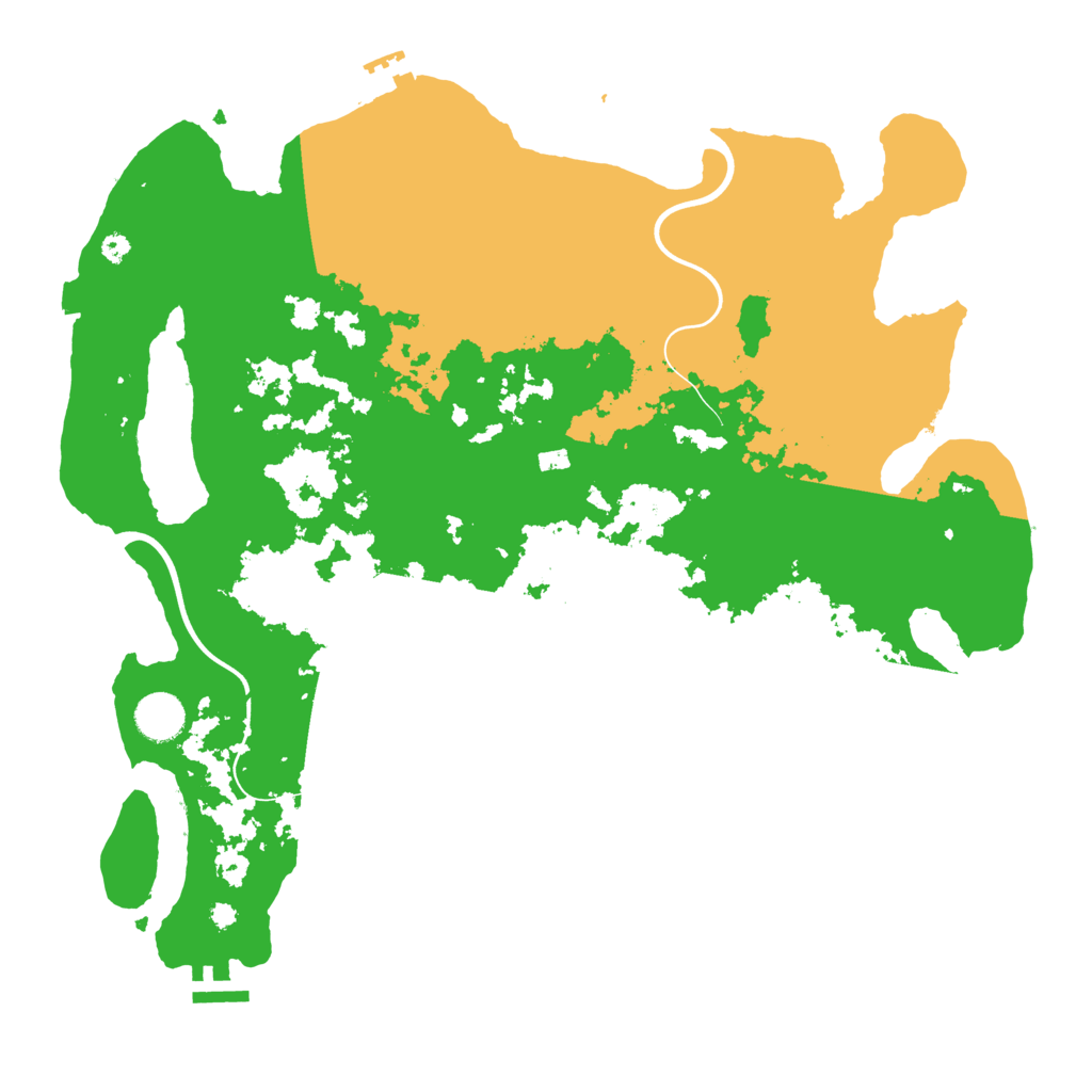 Biome Rust Map: Procedural Map, Size: 3900, Seed: 40333804