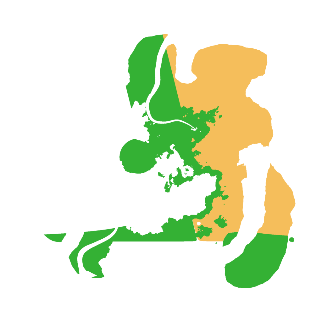 Biome Rust Map: Procedural Map, Size: 2600, Seed: 832809327