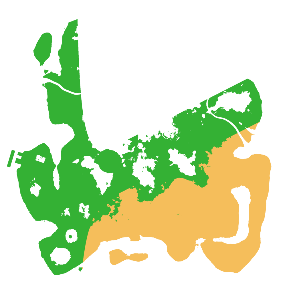Biome Rust Map: Procedural Map, Size: 3400, Seed: 43730146