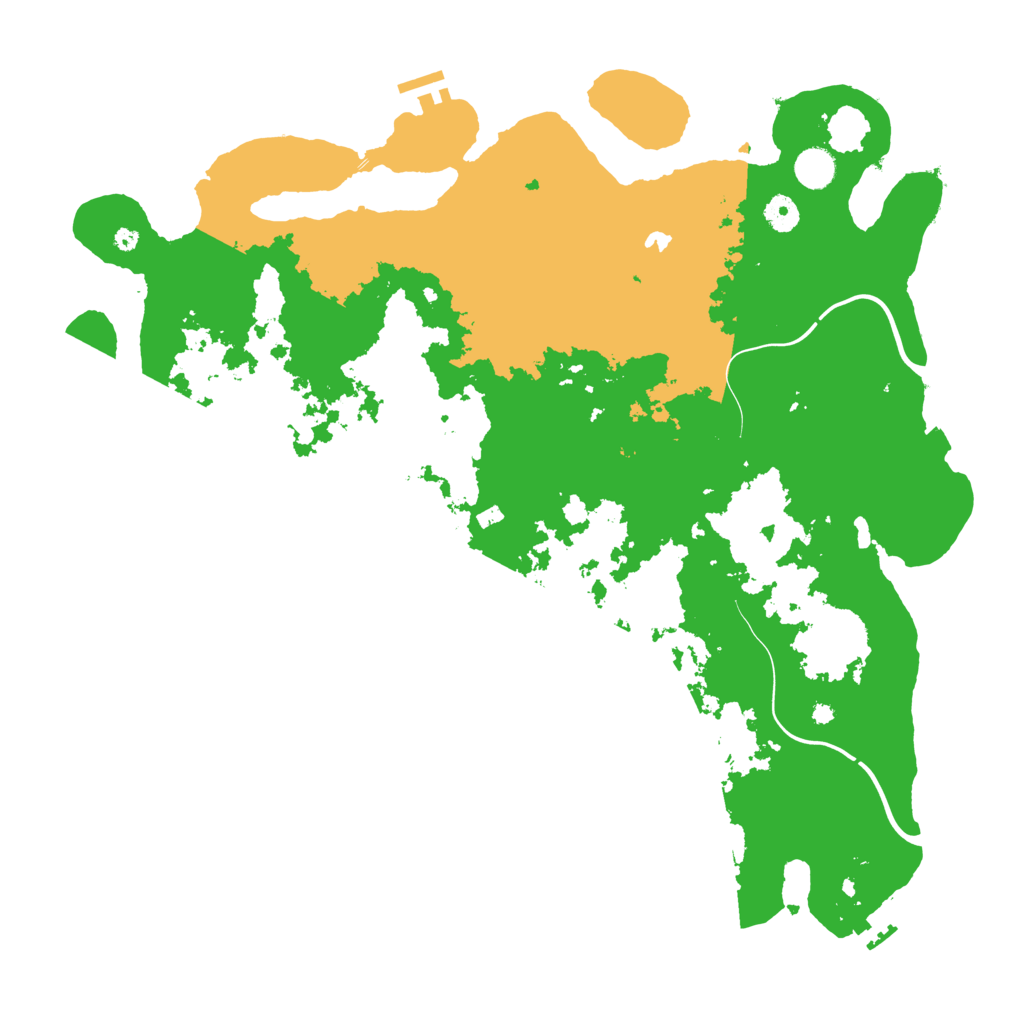 Biome Rust Map: Procedural Map, Size: 4400, Seed: 77853425