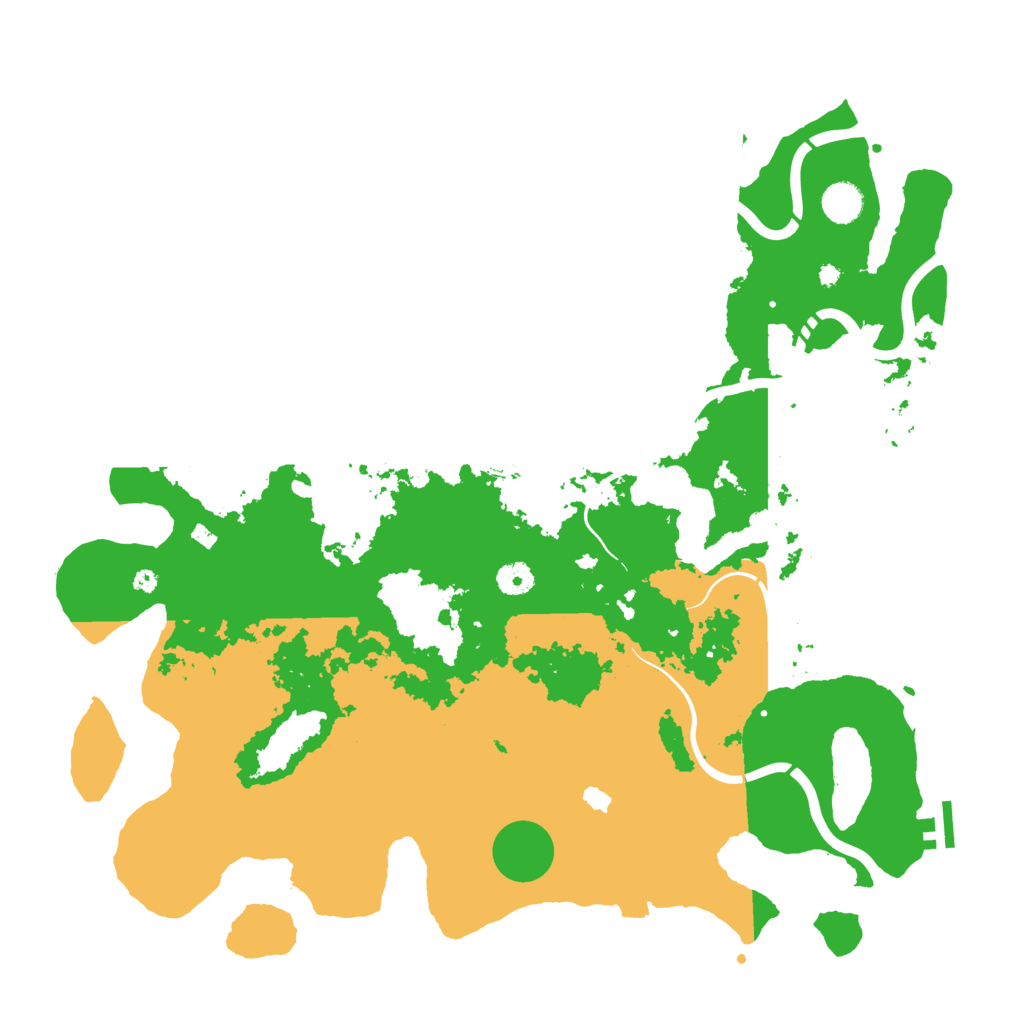 Biome Rust Map: Procedural Map, Size: 4400, Seed: 87964684