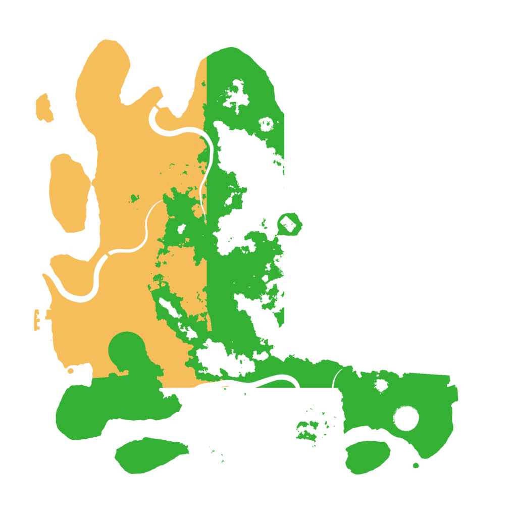 Biome Rust Map: Procedural Map, Size: 3650, Seed: 7909981