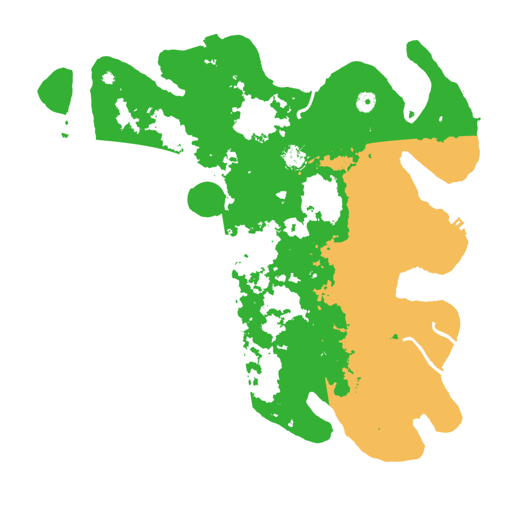 Biome Rust Map: Procedural Map, Size: 3800, Seed: 57837342