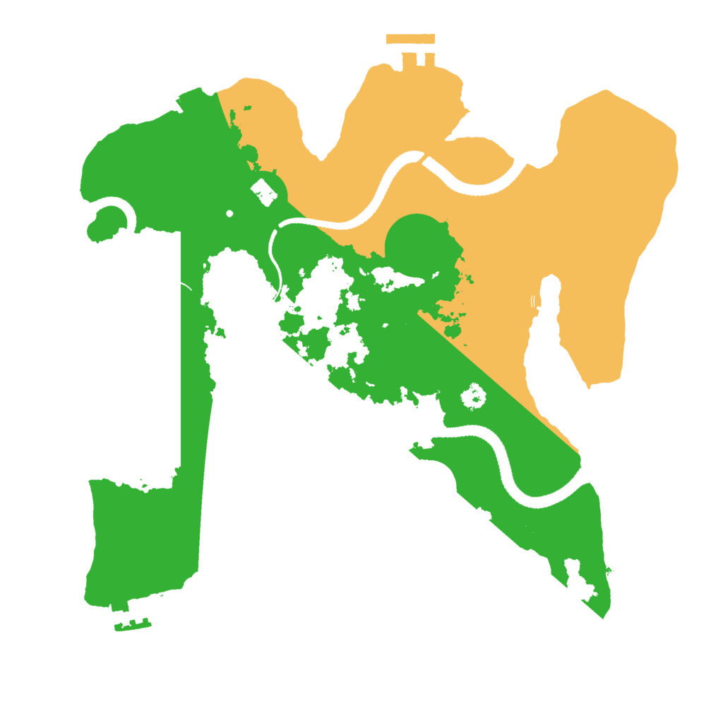 Biome Rust Map: Procedural Map, Size: 3000, Seed: 1617910056