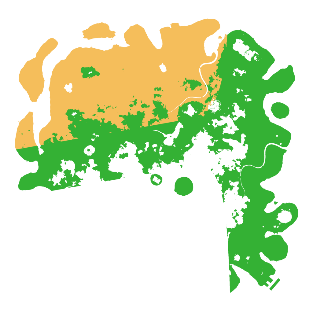 Biome Rust Map: Procedural Map, Size: 4500, Seed: 99995555