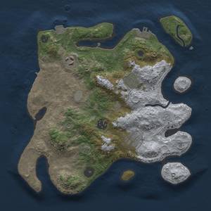 Thumbnail Rust Map: Procedural Map, Size: 3000, Seed: 37678093, 12 Monuments