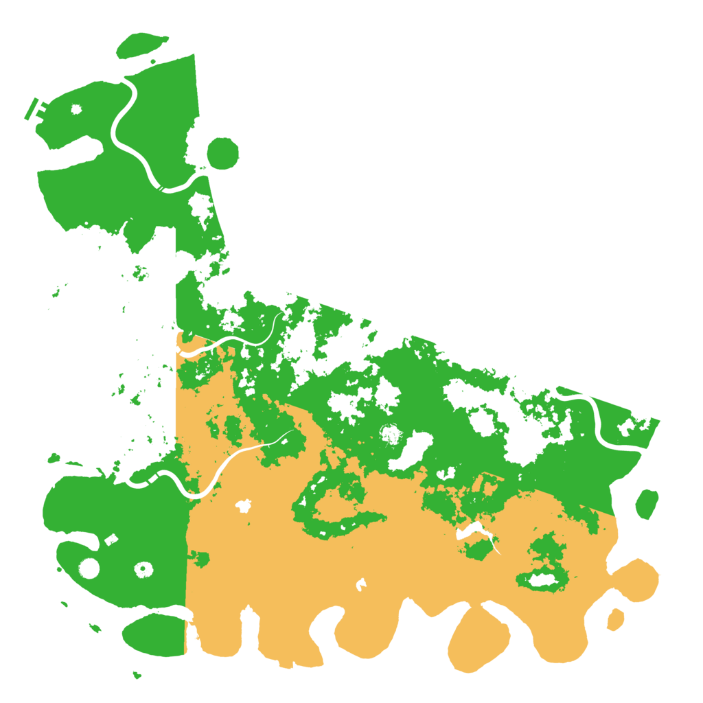 Biome Rust Map: Procedural Map, Size: 6000, Seed: 31490531
