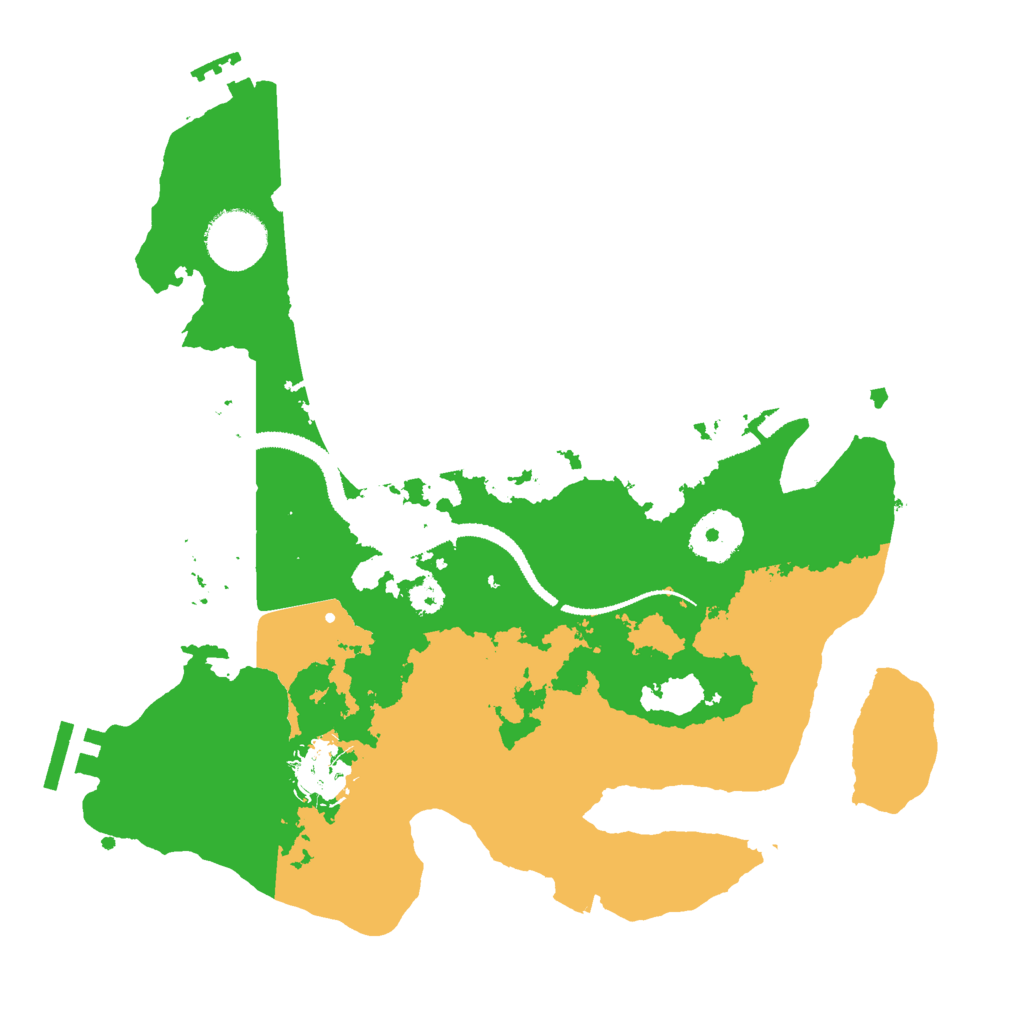 Biome Rust Map: Procedural Map, Size: 3000, Seed: 1337420187