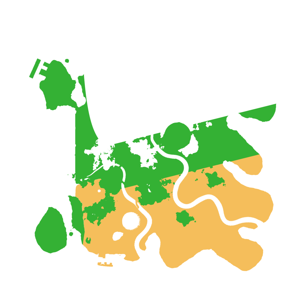 Biome Rust Map: Procedural Map, Size: 3000, Seed: 4107859