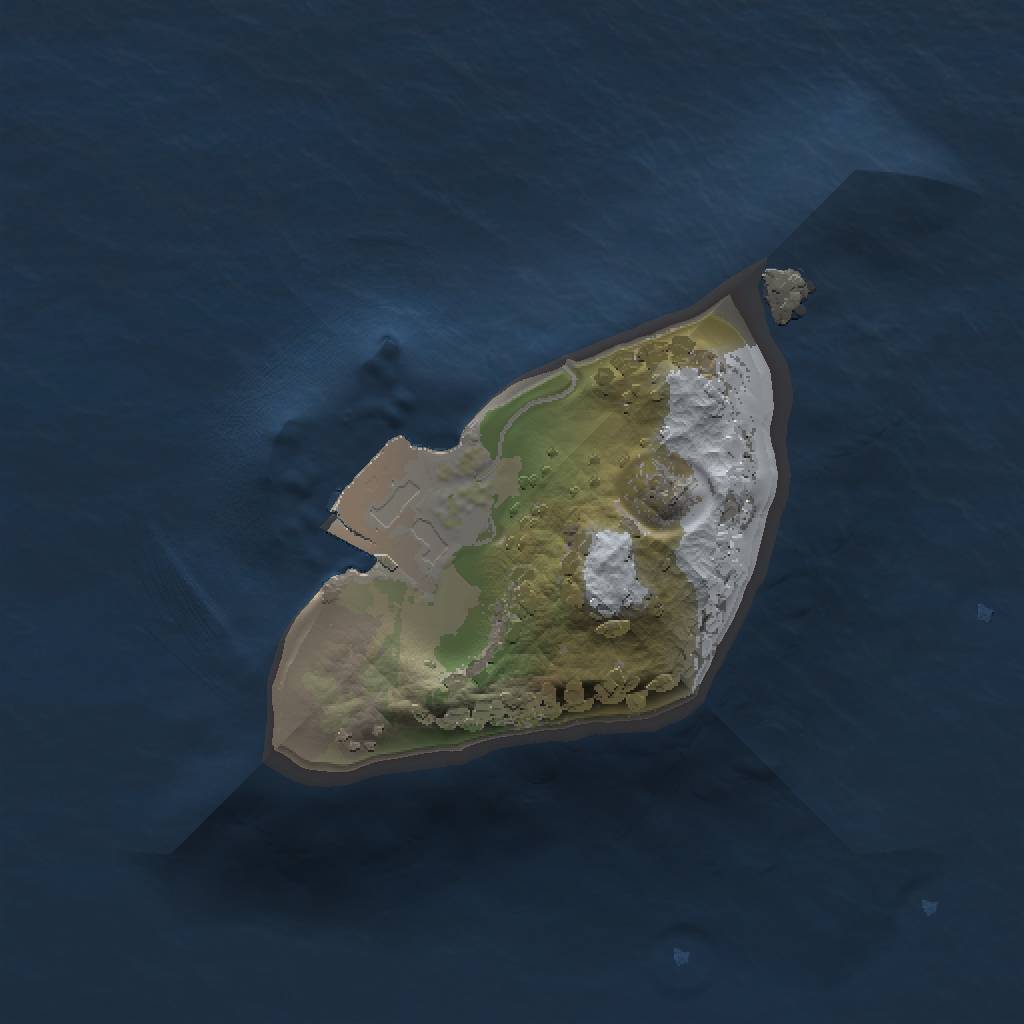 Rust Map: Procedural Map, Size: 1000, Seed: 45675522, 3 Monuments