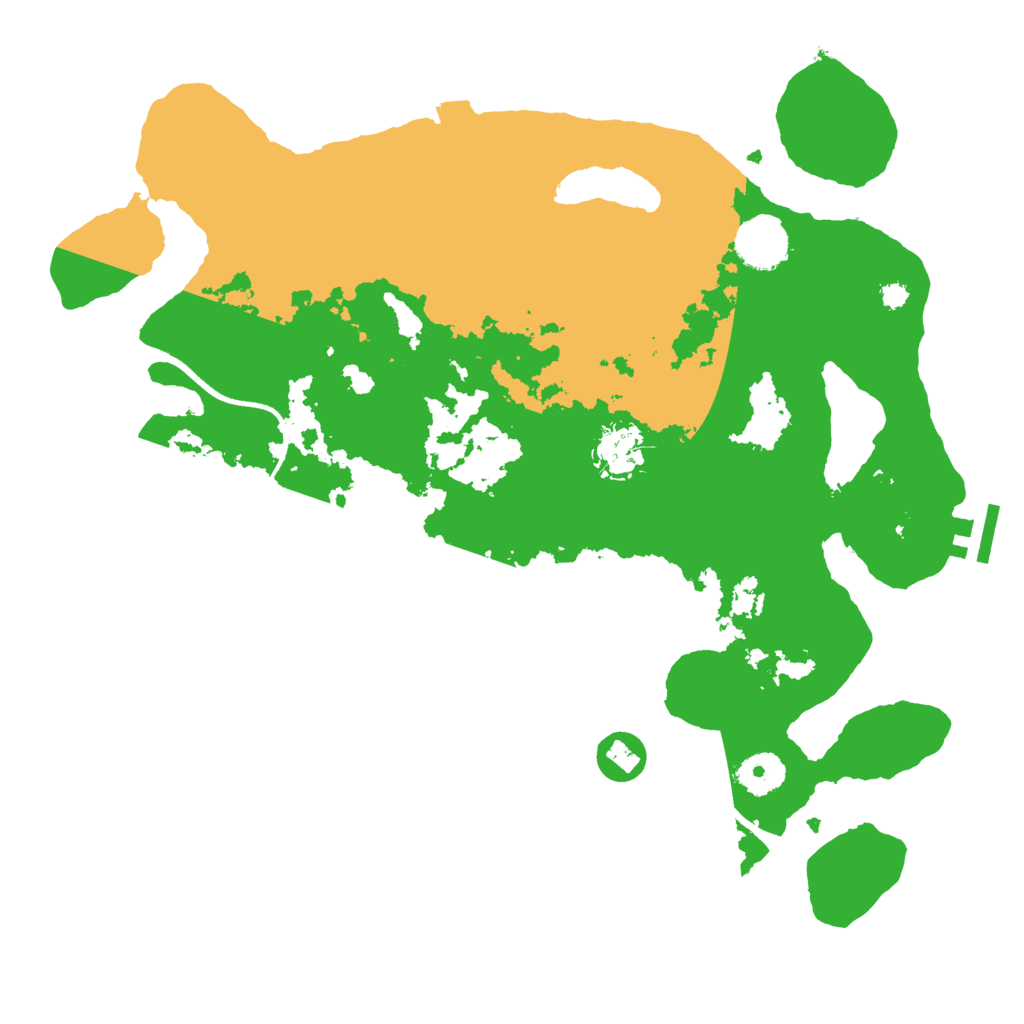 Biome Rust Map: Procedural Map, Size: 3500, Seed: 607657