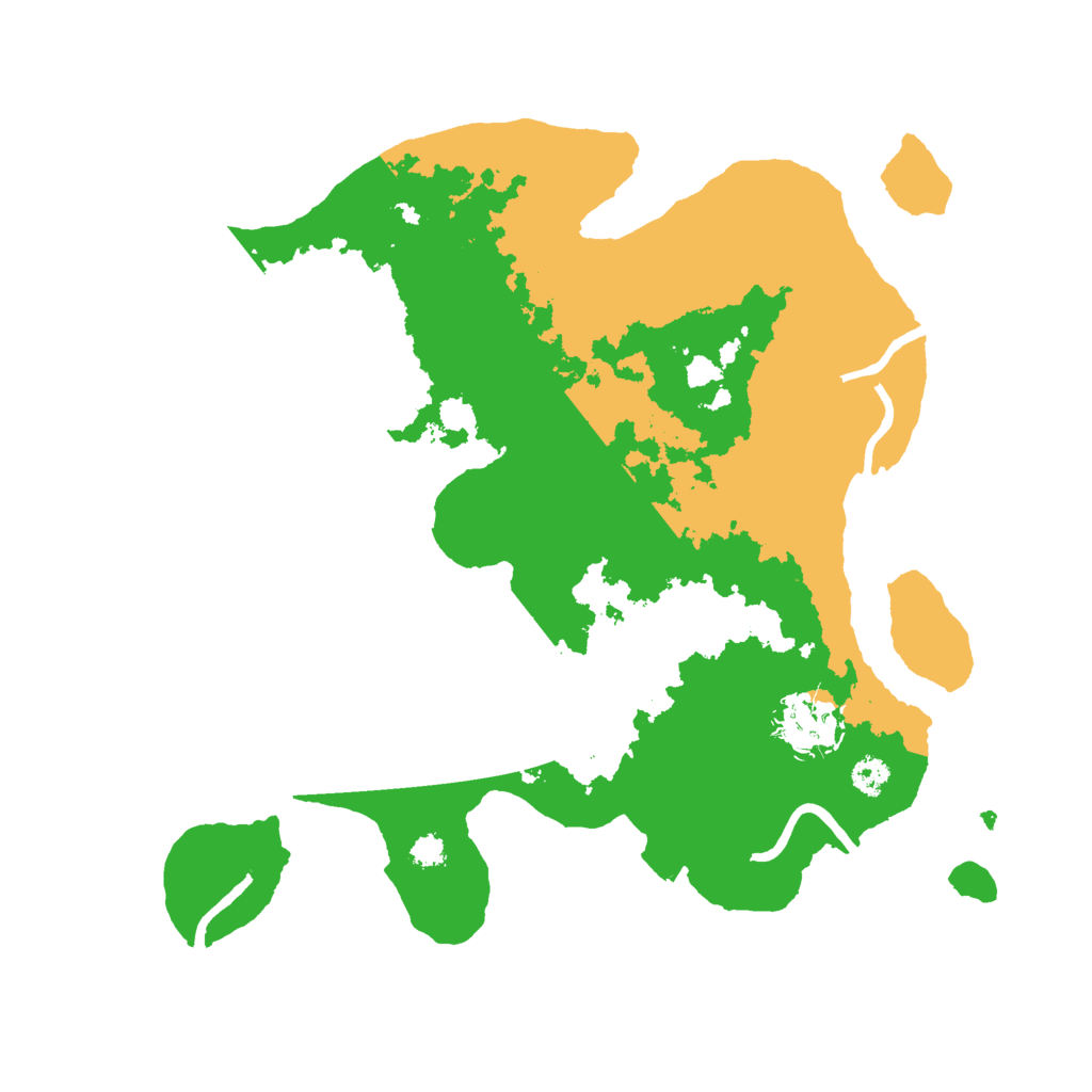 Biome Rust Map: Procedural Map, Size: 3000, Seed: 421226554