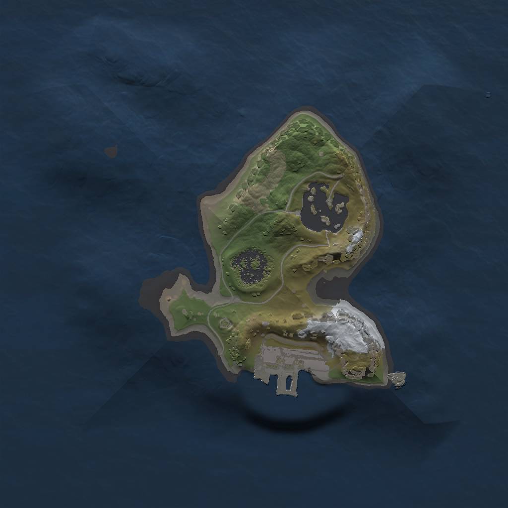 Rust Map: Procedural Map, Size: 1500, Seed: 194927, 5 Monuments